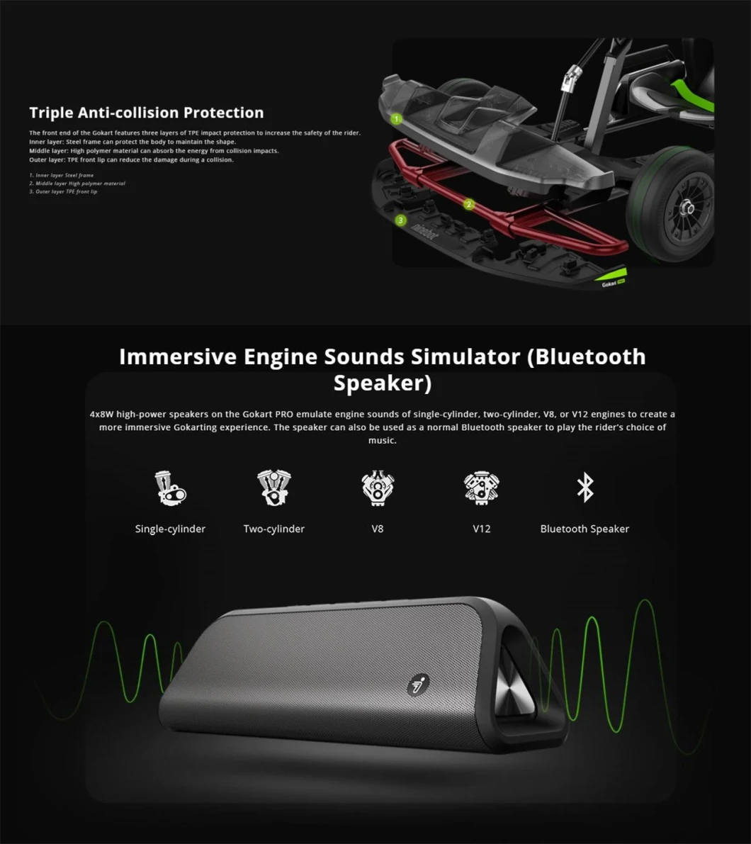 Ninebot Seg Way Xiaomi off Road Gokart PRO Speed 37km/H Professional Car Racing Go-Kart Go Kart Karting Electric Go Karts